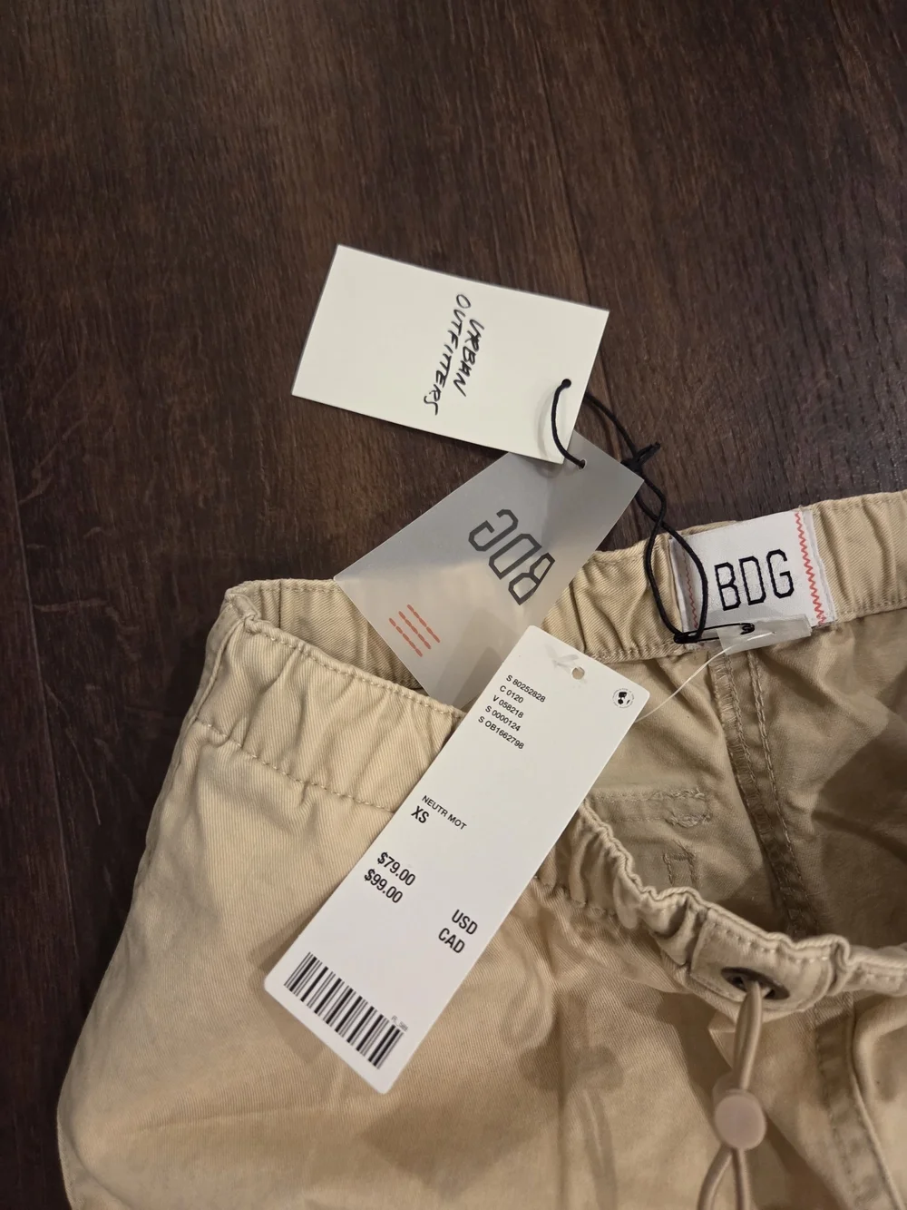 BDG Tan Cargo Maxi Skirt with Utility Pockets